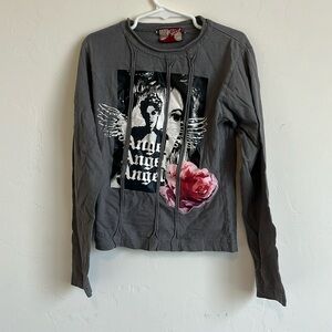 long sleeve angel rose shirt